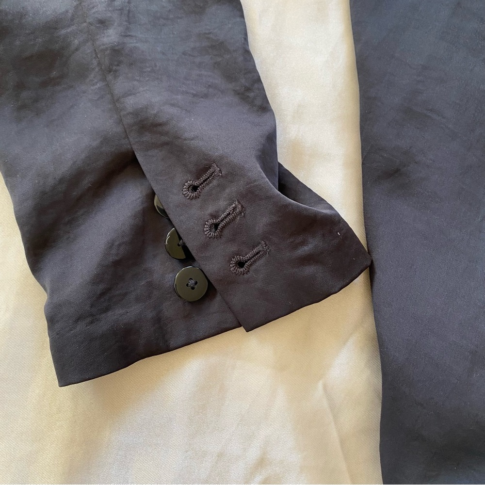 Black Soft Jacket with Tie Front - Picture 4 of 5